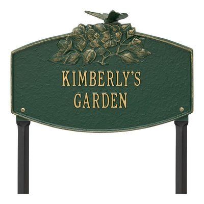 Blossom Garden Green Dedication Plaque